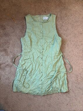 Princess Polly Mint Green Button-Front Mini Dress